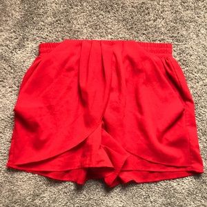Coral formal shorts perfect for a night out